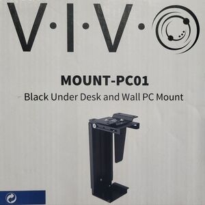VIVO Black Under Desk and Wall PC Mount